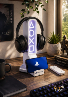 PlayStation - Lampička a Stojan na Sluchátka 3v1