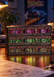 Back to The Future - Časové Obvody 3D Designové Světlo