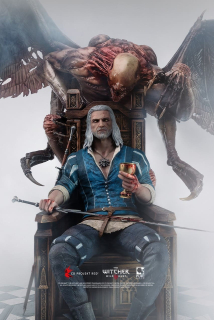 Zaklínač 3: Wild Hunt - Geralt 1:4 Scale DELUXE statue