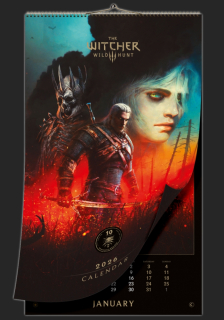 Zaklínač 3 Divoký hon - The Witcher 10th Anniversary Kalendář 2026